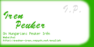 iren peuker business card